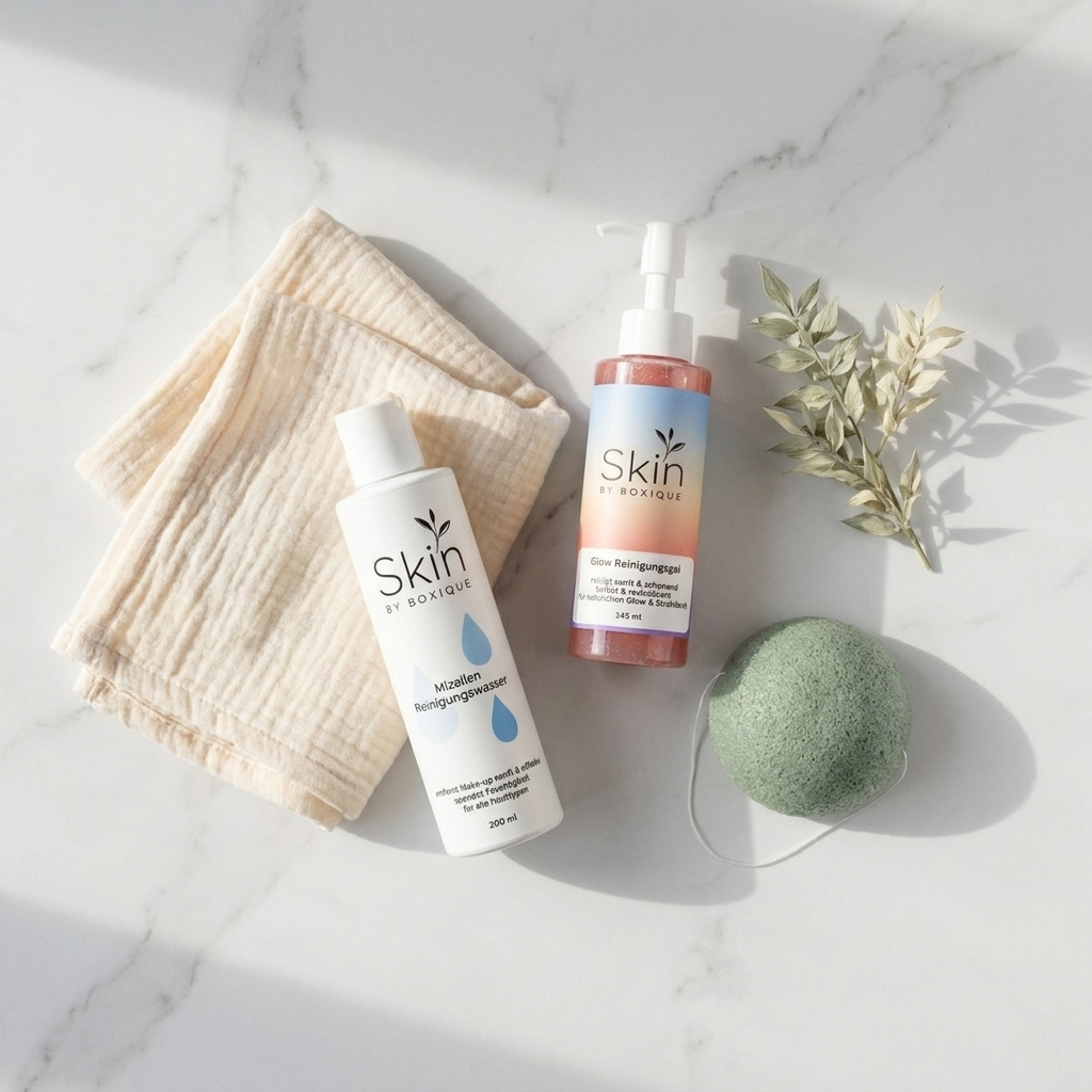 Gesichtsreinigung Set mit Aloe & Lindenblüte (abends und morgens)