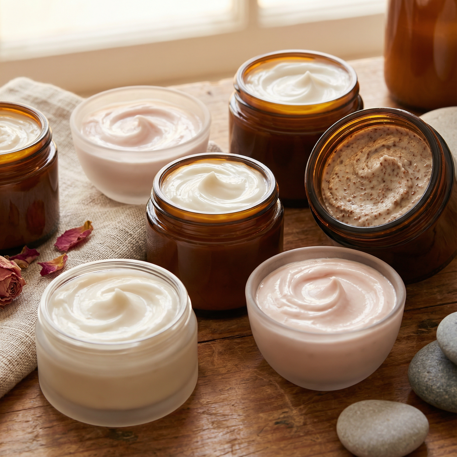 Cremes, Peelings & Masken für das Gesicht