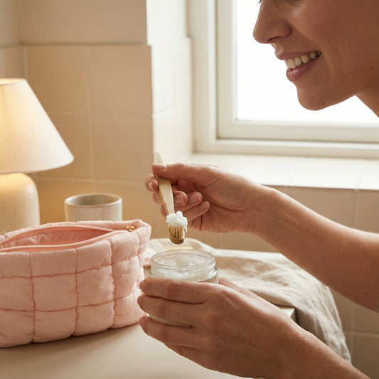 Strahlende weiße Zähne, ohne Bleaching