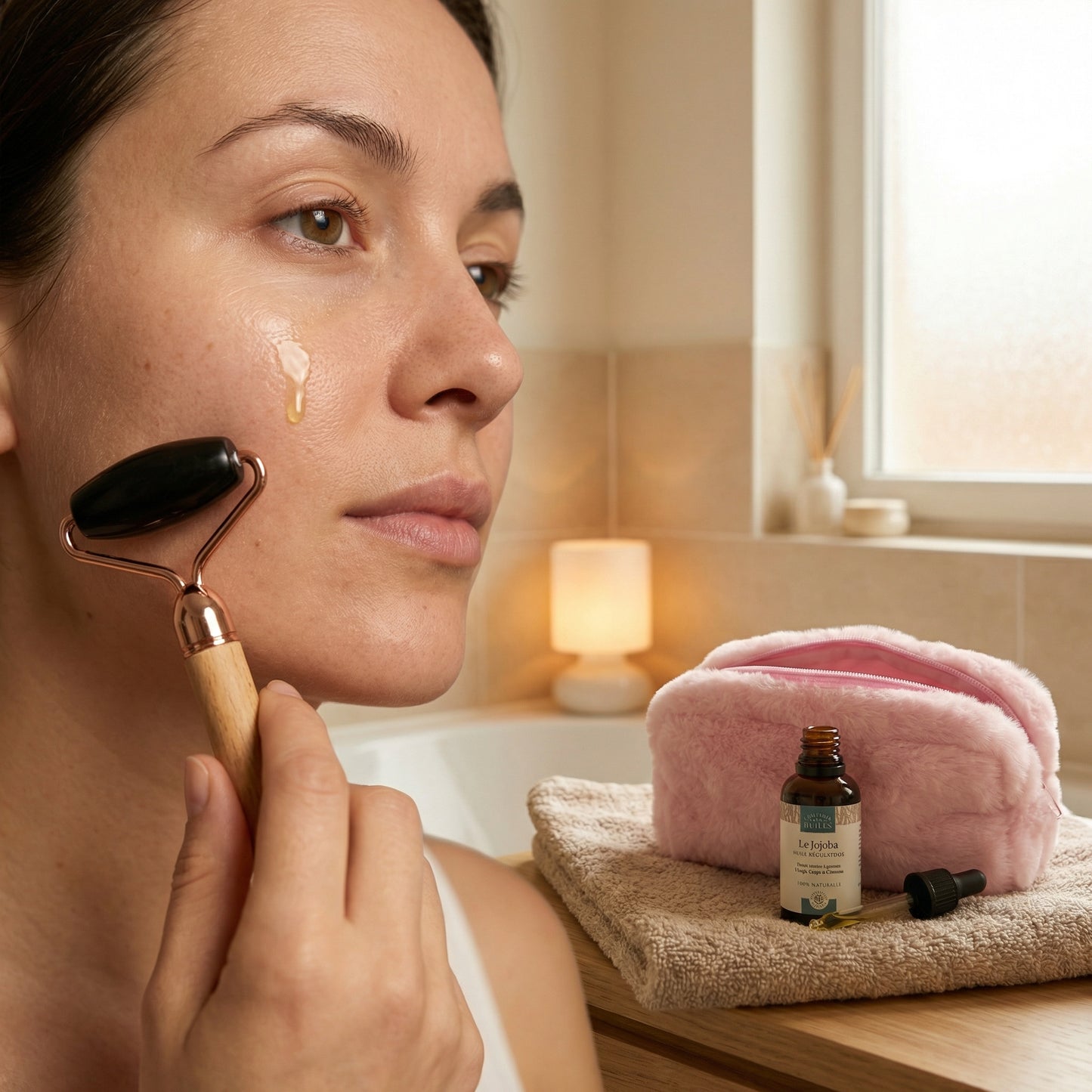 Gesichtsmassage gegen fettige Haut/Mischhaut