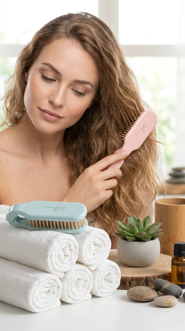 Hair Detangling Brush (foldable, for travel)