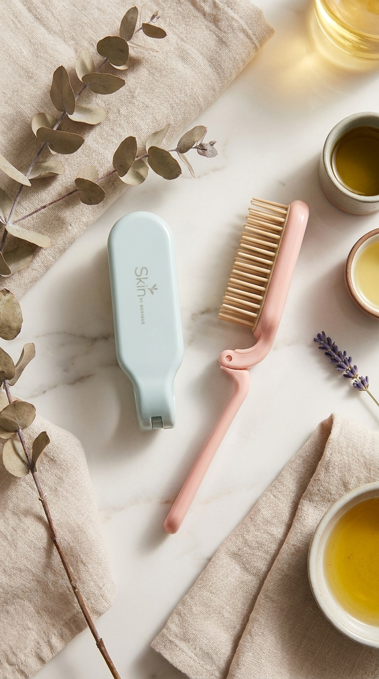Hair Detangling Brush (foldable, for travel)