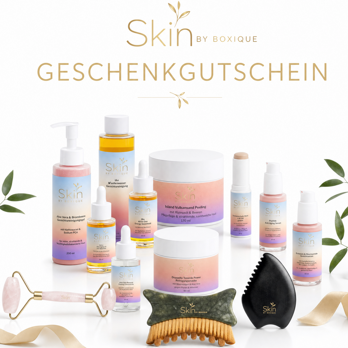 Boxique Geschenkgutschein – Vegane Beauty, die von Herzen kommt